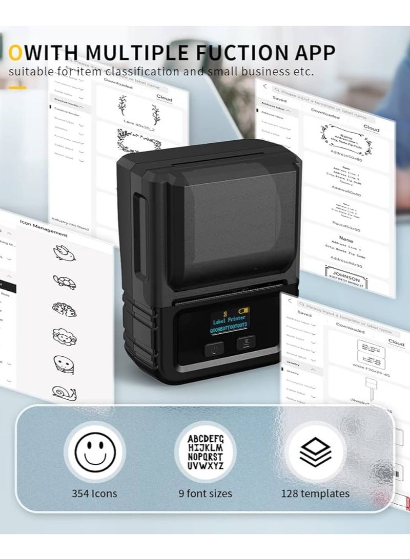 Phomemo M120 Label Maker Barcode Printer Bluetooth Thermal Label Maker Machine for Retail QR Code Small Business - Image 2