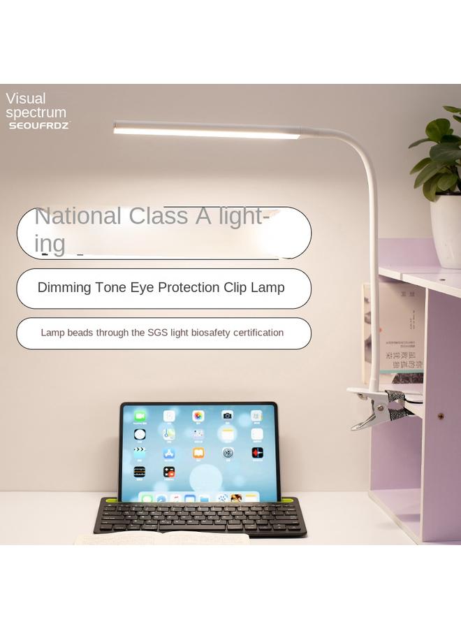 Bluejw Led Clip Lamp College Students' Eye Protection Desk Plug-in Long Lamp Holder Stall Night Market Emergency Rechargeable Dimming Table Lamp - Image 2