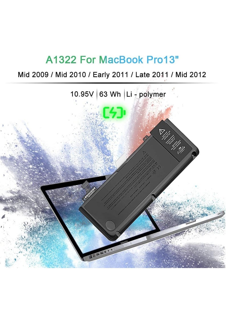 Generic A1322 Battery for MacBook A1278 and MacBook Pro 13-inch - (Mid 2009 to Mid 2010 to Mid 2011 to Mid 2012), 10.95V  - Image 2