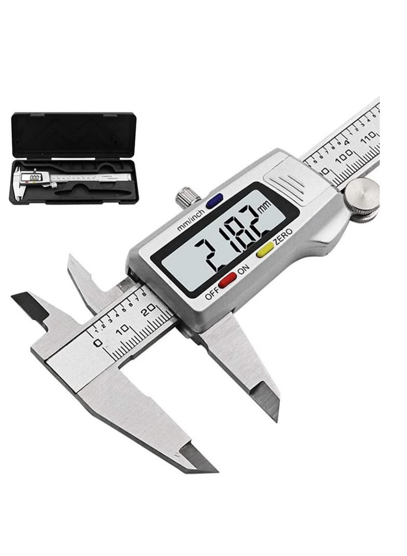 6 Inch Digital Vernier Caliper 150 mm Stainless Steel Micro meter electronic Tools  - Image 3