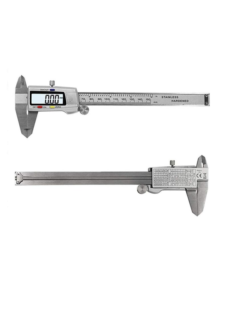 6 Inch Digital Vernier Caliper 150 mm Stainless Steel Micro meter electronic Tools  - Image 1