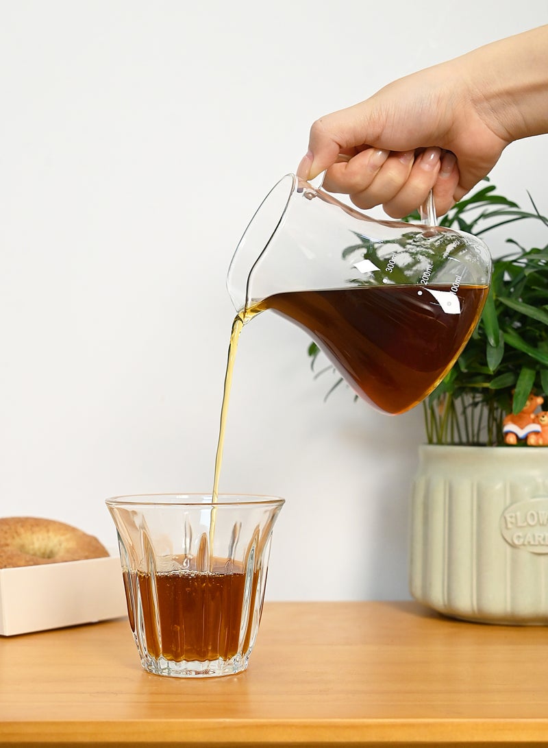 EqiEch V60 Coffee Server Pot Heat Resistant Borosilicate Glass Pour Over Coffee Maker Tea Kettle Hand Drip Coffee Jug Barista Server 350ml - Image 3