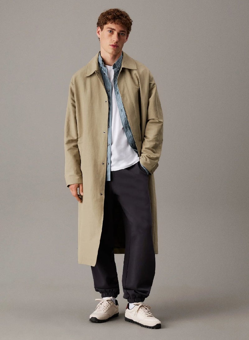 CALVIN KLEIN Cotton Interlock Joggers - Image 4