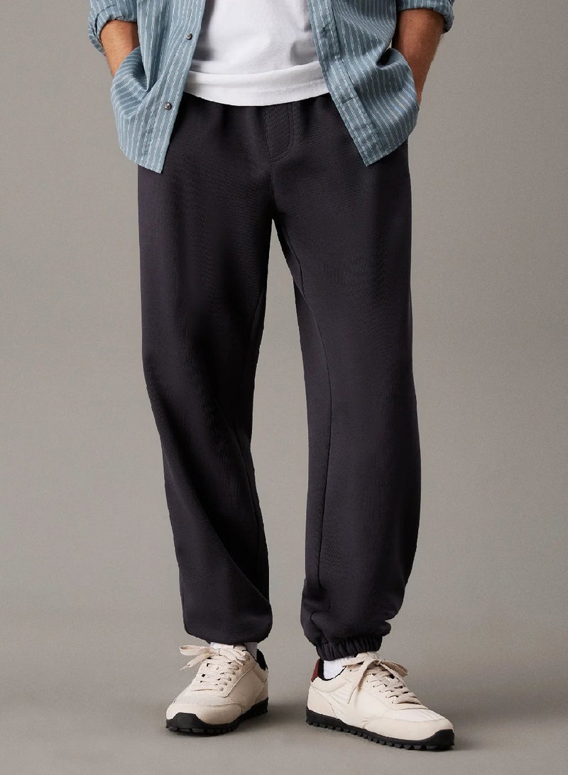 CALVIN KLEIN Cotton Interlock Joggers - Image 1