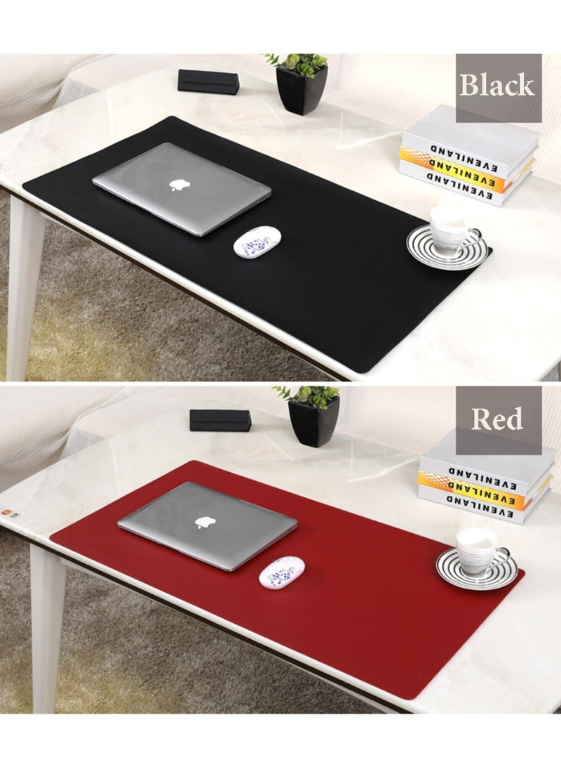 Multifunction Business Office Oversize Double Sided Table Mat Pu Waterproof Keyboard Mouse Pad Solid Business Style Easy to Clean Oversize Keyboard Mat - Image 4