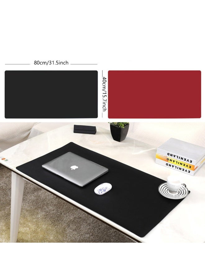 Multifunction Business Office Oversize Double Sided Table Mat Pu Waterproof Keyboard Mouse Pad Solid Business Style Easy to Clean Oversize Keyboard Mat - Image 1