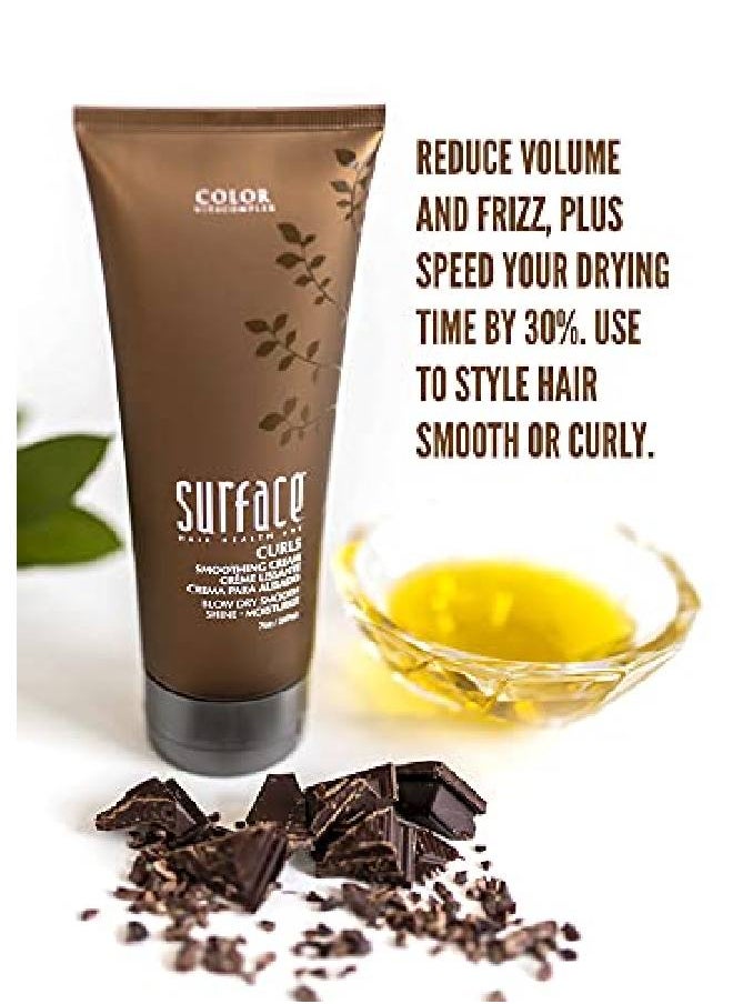 Surface Hair Surface Curls Smoothing Cream - Natural Cruelty-Free Moisture, Shine And Softness, 7 Oz.  - Image 5