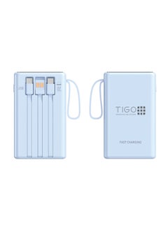 10000mah 3 Cables blue
