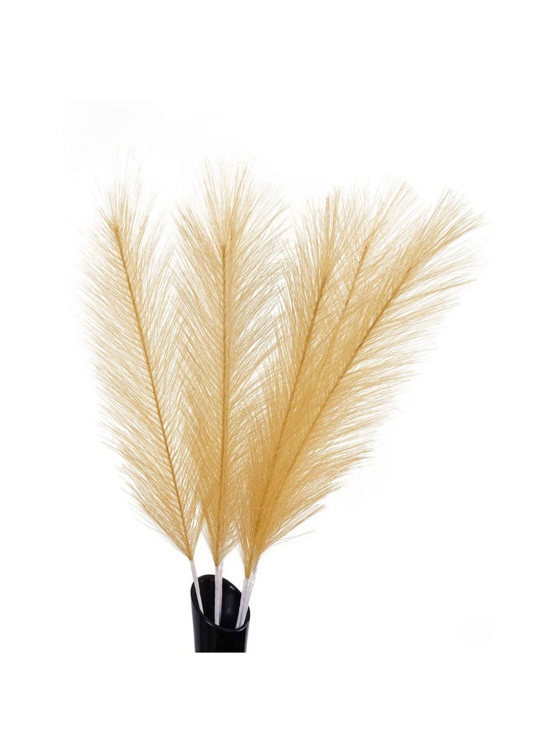 Pan Home باقة ريش صناعي 6 قطع 52 سم - أصفر - Image 4