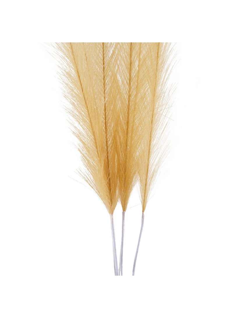 Pan Home باقة ريش صناعي 6 قطع 52 سم - أصفر - Image 2