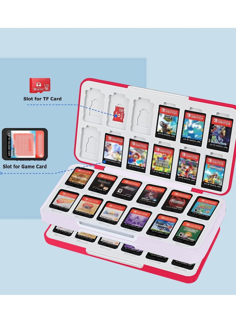 general Nintendo Switch Gaming Cartridge, 48 Cartridge Slot Storage Case Gaming Cartridge with 24 Micro SD Card Slots for Switch and Switch OLED - Image 2