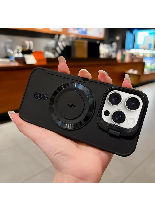 S-TOP Case For iPhone 15 Pro Max Lens Frame Holder Blade MagSafe Phone Case - Image 1