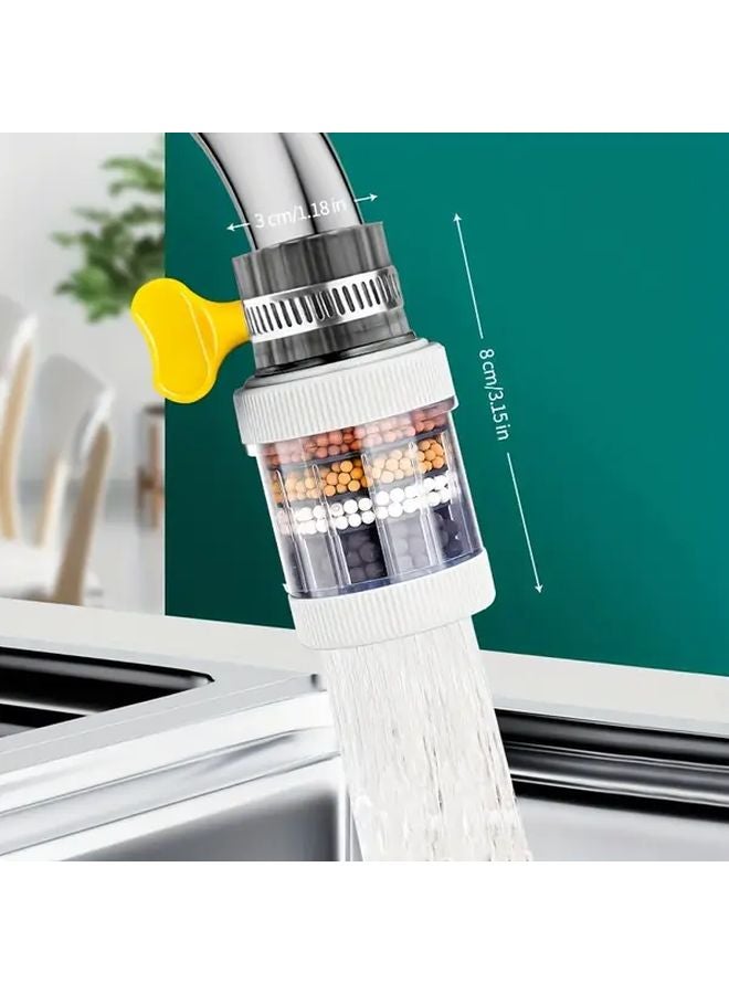 White Faucet Water Filter Easy Installation Removes Chlorine Heavy Metals Fluoride - Image 1