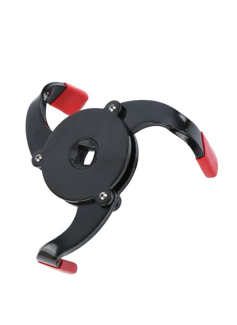 Generic - Universal 3 Jaw Oil Filter Wrench 3/8 Range Interface Adjustable Removal Tool Car Repairing Tools - Image 1