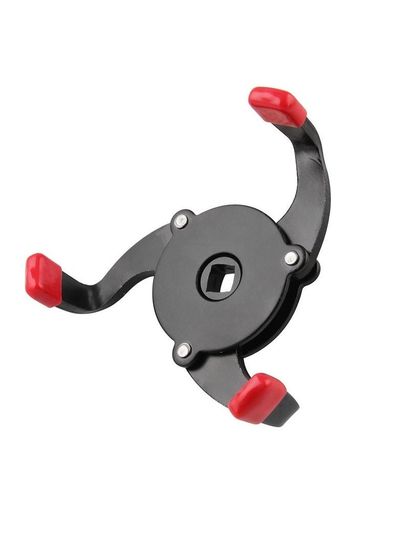 Generic - Universal 3 Jaw Oil Filter Wrench 3/8 Range Interface Adjustable Removal Tool Car Repairing Tools - Image 1