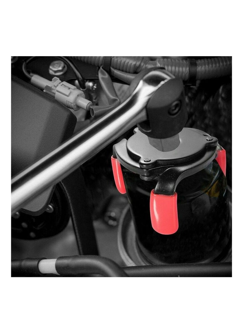 Generic - Universal 3 Jaw Oil Filter Wrench 3/8 Range Interface Adjustable Removal Tool Car Repairing Tools - Image 1