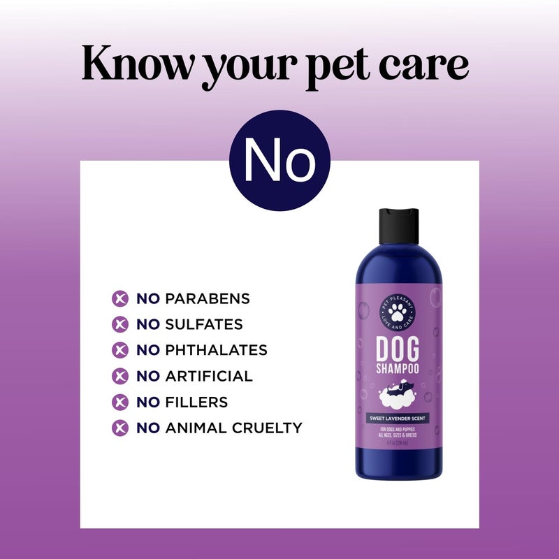 Honeydew Soothing Oatmeal Shampoo for Dogs - Cleansing and Moisturizing Aloe & Oatmeal Dog Shampoo for Smelly Dogs of all Ages & Breeds - Gentle Sulfate and Paraben Free Dog Wash Made in USA (Lavender Vanilla) - Image 4