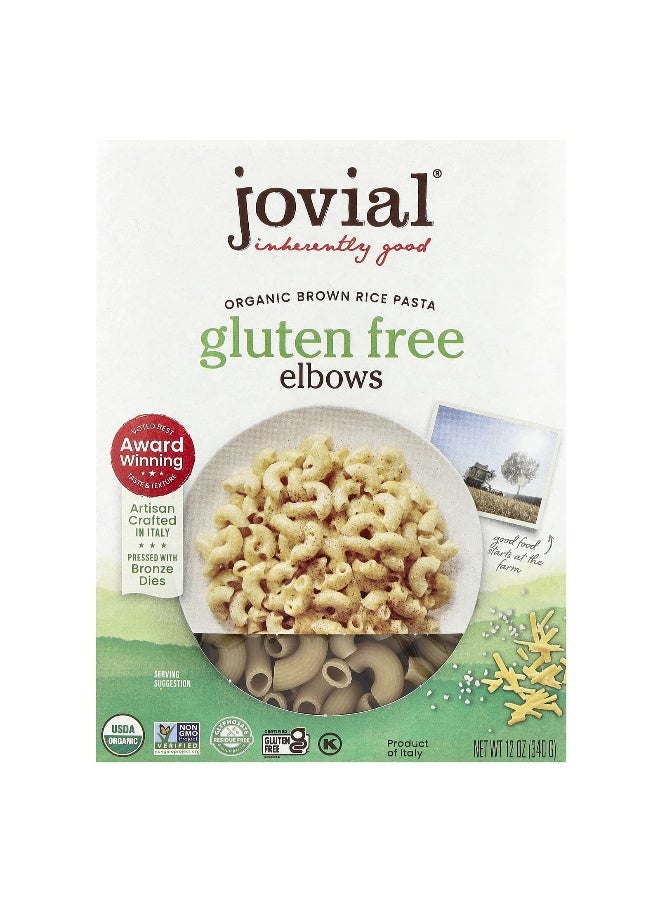 Jovial Jovial, Organic Brown Rice Pasta, Elbows, 12 oz (340 g) - Image 1