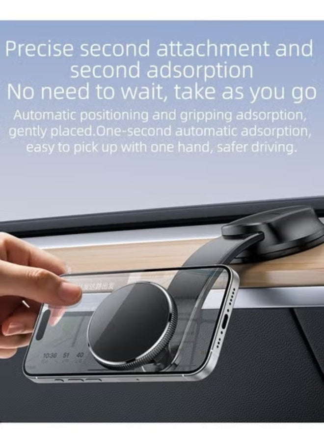 TIGER Magnetic Phone Holder with Bendable Arm | 360° Adjustable Car Mount | Strong Reusable Suction Cup for Dashboard & Windshield | Universal Mobile Stand for Smartphones - Image 3