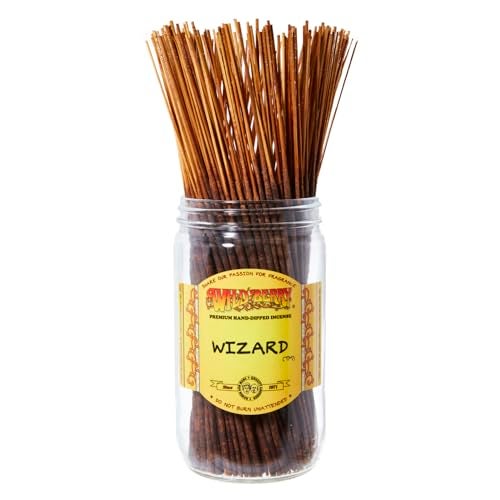 Wild Berry Incense Sticks - Wizard - Enchanting Citrus with Yuzu and Cedar - Hand Dipped in The USA (100 Count) - Image 1