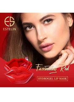 ESTELIN Fascinating Red Hydrogel Lip Mask Clear 60g  - Image 3