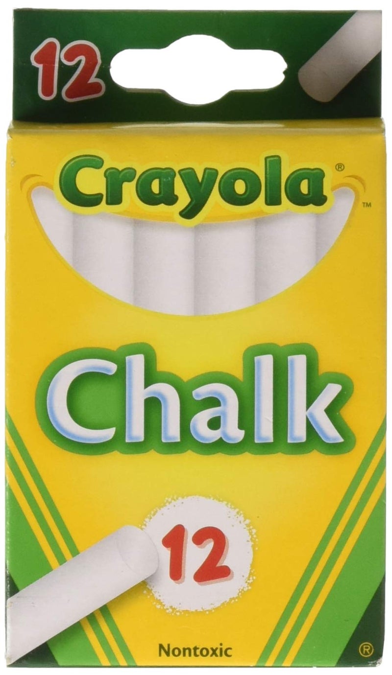 Crayola White Chalk 12 Count