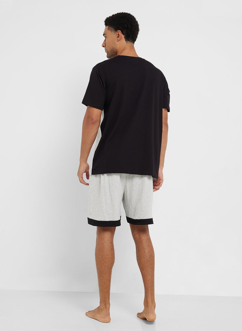 Seventy Five Nightwear T-Shirt & Shorts Sets  - Image 2
