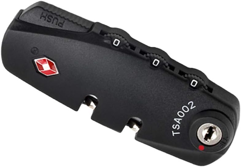 klarako Portable TSA Customs Code Lock 3 Digit Password Lock Padlock (Black) Tool Supply - Image 3