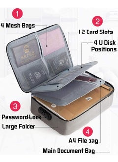 Oasisgalore Folder Safety Document Organizer Storage Bags  - Image 2