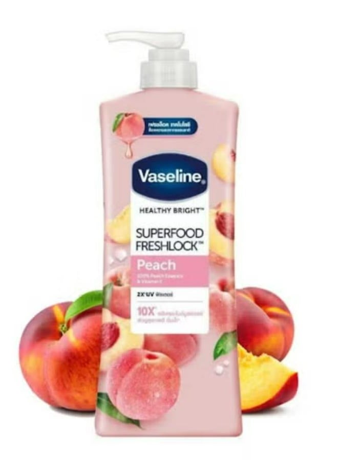 فازلين لوشن سوبر فود فريشلوك بالخوخ 500 مل