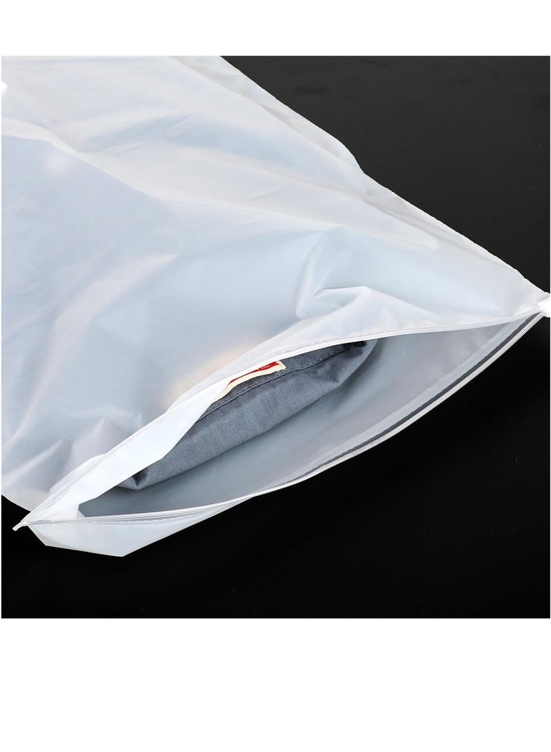 20 Pcs Frosted Clothes Packaging Bags for Shipping Clothes Bags Space Saving Large Plastic Zip Lock Bag Resealable Frosted Packing Bag Travel Storage Bags for Clothing Shoes, No Odor 30x40cm  - Image 2