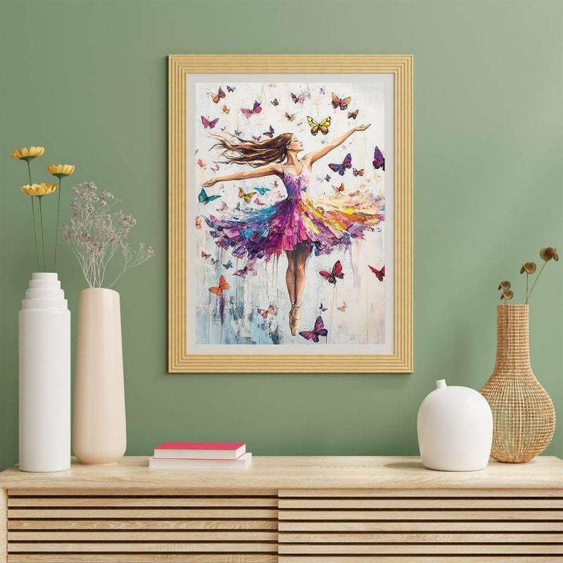 Legrace Dancing Girl Diamond Art Painting Kits for Adults - Full Drill Diamond Dots Paintings for Beginners, Round 5D Paint with Diamonds Pictures Gem Art Painting Kits DIY Adult Crafts Kits 12x16inch - Image 3