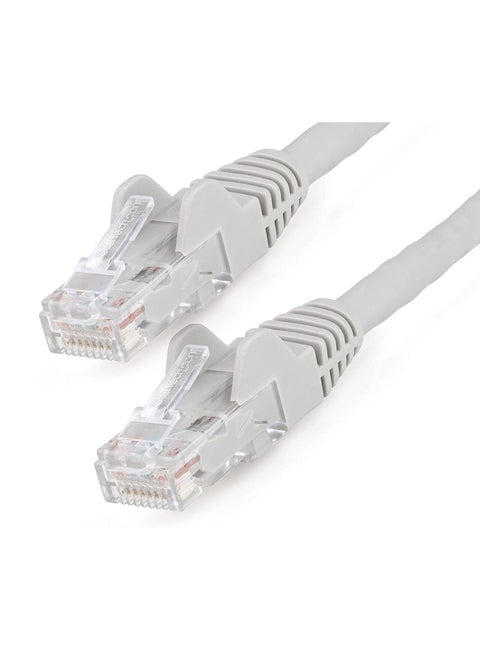 High Speed 15M RJ45 cat6 Ethernet Patch Cable LAN Cable Compatible for PS4 PS3 Nintendo Switch Raspberry Pi 4 Smart TV Computer Modem Router Gray