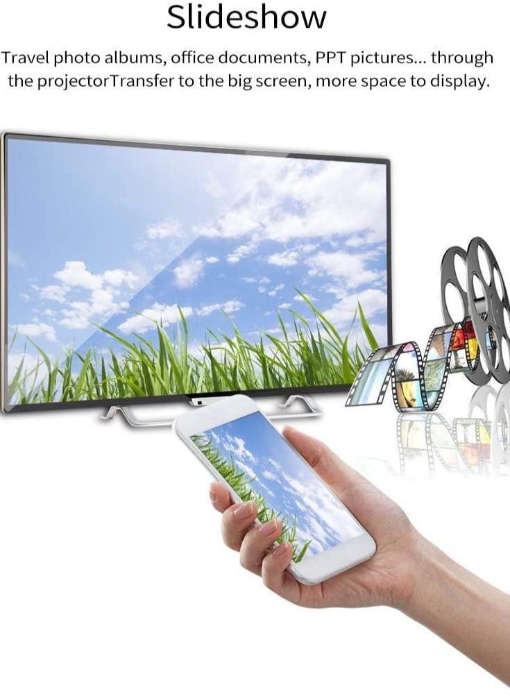 Wireless HDMI WiFi Display Dongle Adapter HDMI Wireless Video 4K Screen Sharing Adapter Full HD 1080P WiFi Screen Mirroring Adapter Casting Screen to HDTV/Projector/Monitor - Low Latency