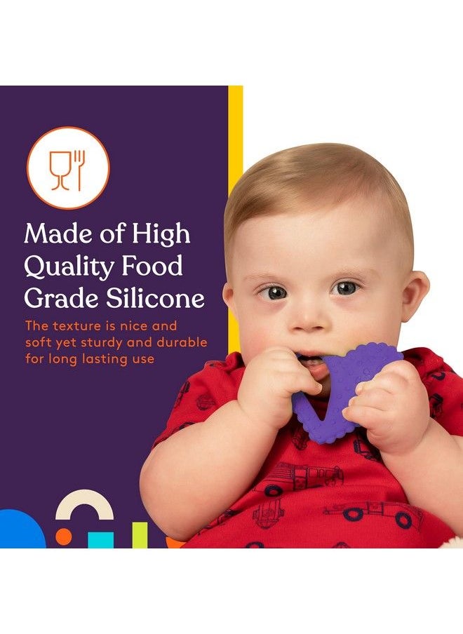 Teether Heart Spoon Oral Motor Therapy Tools Textured Stimulation And Sensory Input Treatment For Babies And Toddlers Bpa Free Silicone Dual Use Spoon Plus Teether