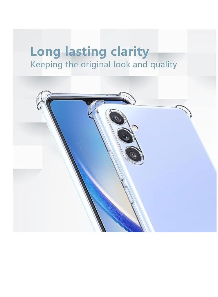 MIGOFAST for Samsung S23 FE 5G Phone Case Clear, Reinforced Corners Scratch Resistant TPU Rubber Soft Silicone Protective Cover for Samsung Galaxy S23 FE 2023 - Image 2