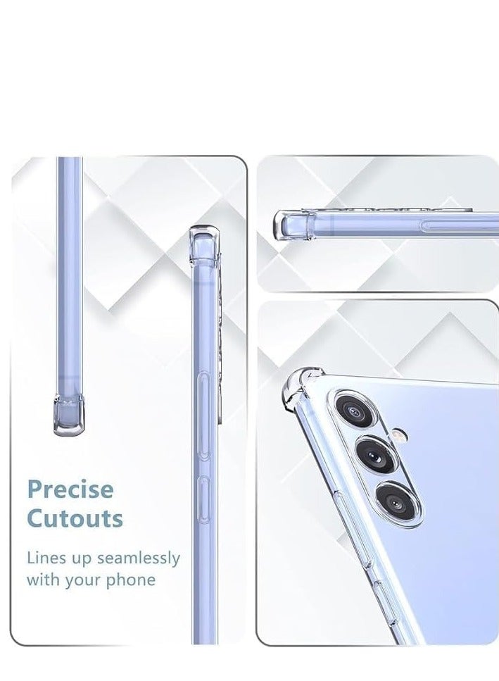MIGOFAST for Samsung S23 FE 5G Phone Case Clear, Reinforced Corners Scratch Resistant TPU Rubber Soft Silicone Protective Cover for Samsung Galaxy S23 FE 2023 - Image 4