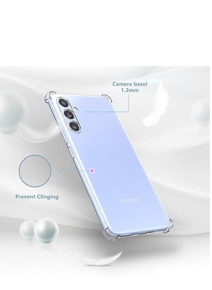 MIGOFAST for Samsung S23 FE 5G Phone Case Clear, Reinforced Corners Scratch Resistant TPU Rubber Soft Silicone Protective Cover for Samsung Galaxy S23 FE 2023 - Image 5