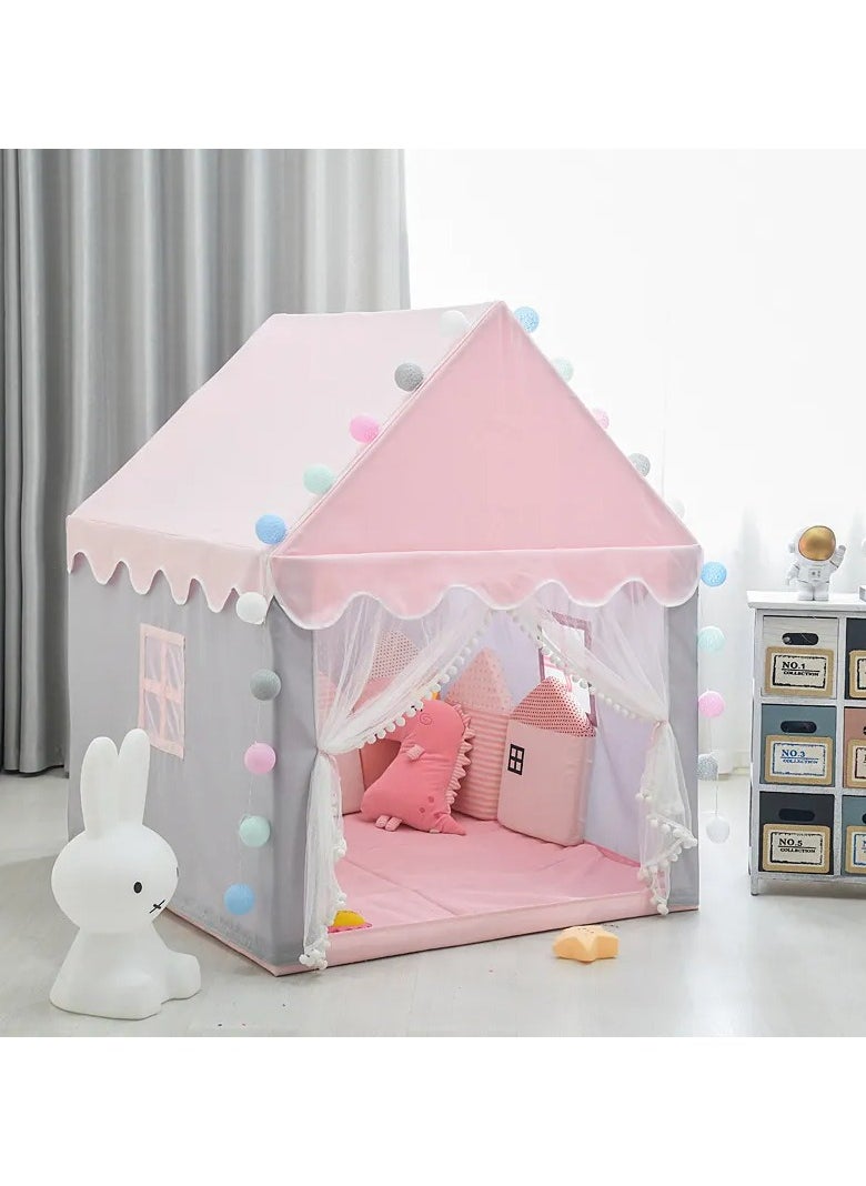 VIO Princess Castle Kids Play Tent Large Hexagonal Indoor & Outdoor Playhouse Durable & Portable Fairy Tale Tent for Girls Boys Backyard Easy Setup  - Image 4