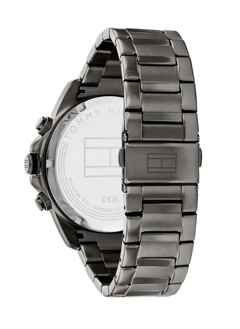 Tommy Hilfiger Plus Men's Multifunction Stainless Steel Case and Link Bracelet Watch-1792061 46MM  - Image 3