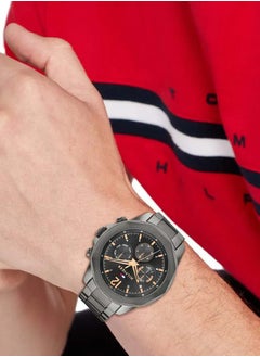 Tommy Hilfiger Plus Men's Multifunction Stainless Steel Case and Link Bracelet Watch-1792061 46MM  - Image 4