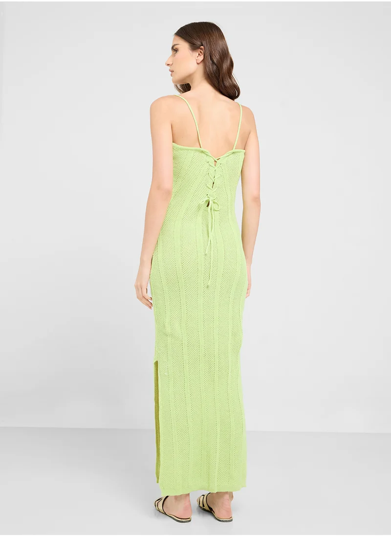 Ginger Bandeau Knitted Bodycon Beach Dress