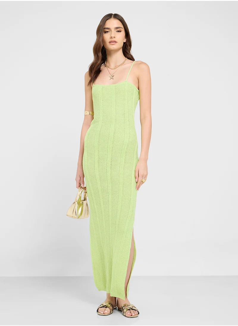 Ginger Bandeau Knitted Bodycon Beach Dress