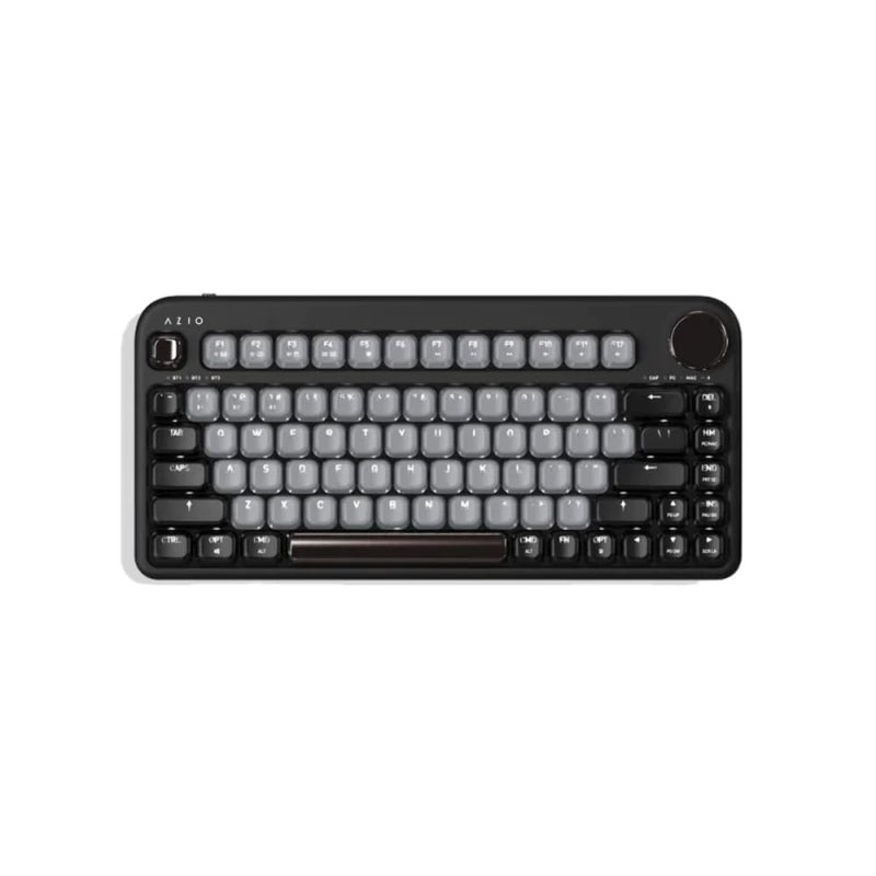 Azio IZO Wireless BT5/USB PC & Mac Mechanical Keyboard, Pre-Lubed Red Switches, Black Willow (IK404) - Image 1