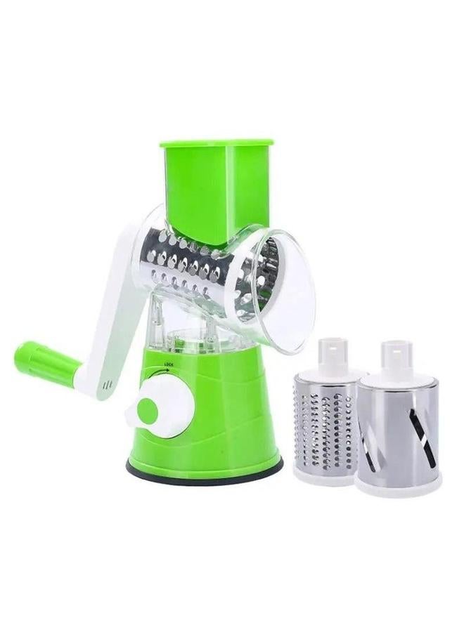 HOMESTAR Manual Vegetable Rotary Grater, Spiral Drum Slicer For Fruit Cheese Nut  - Image 1