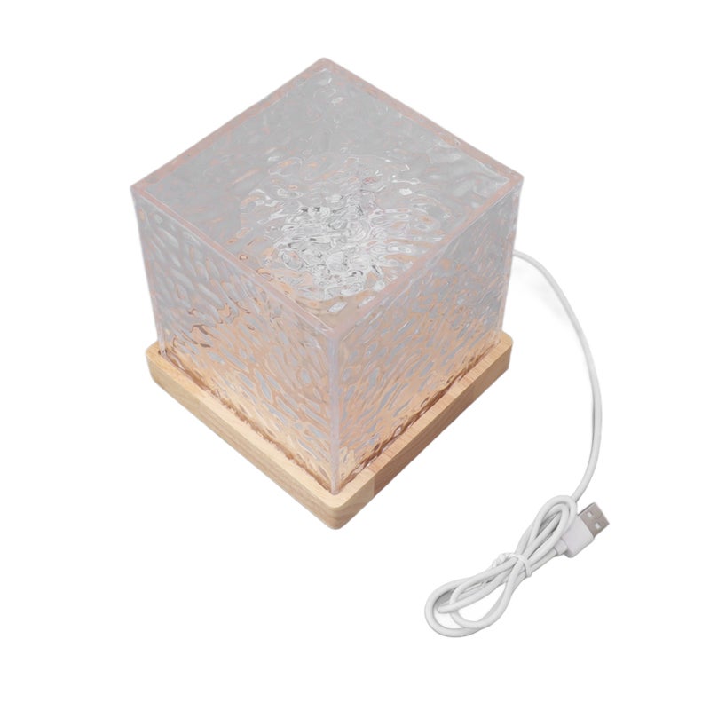 RGBW Light 16 Color Crystal Light Squared Dynamic Projection Remote Table Light for Living Room Office - Image 3