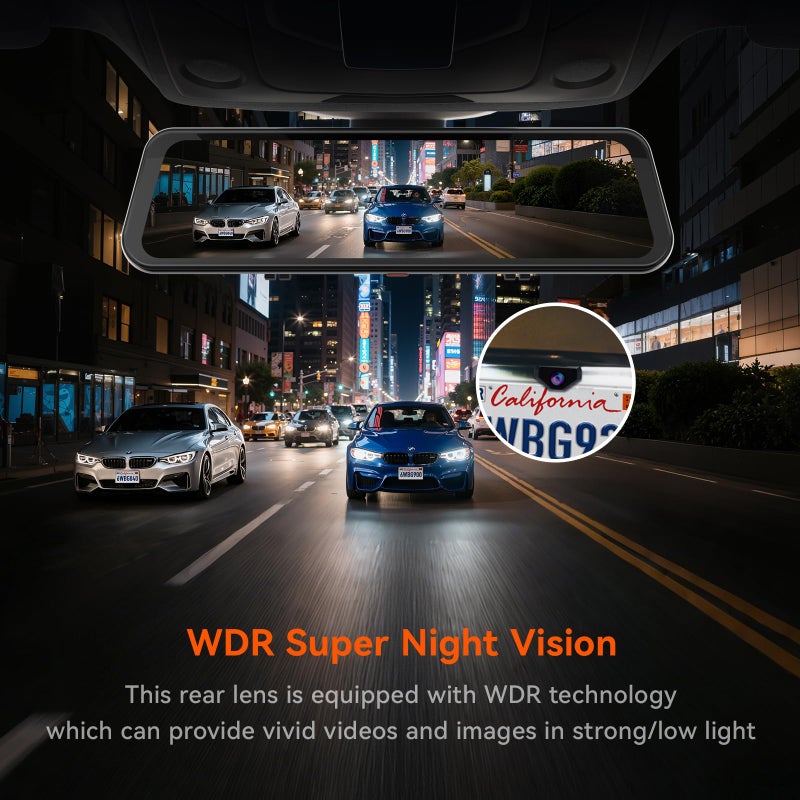 WOLFBOX Upgraded WDR Rear Camera for G840S / G840H / G930 / G850, 1080P Waterproof AHD Car Rear View Camera - Image 2