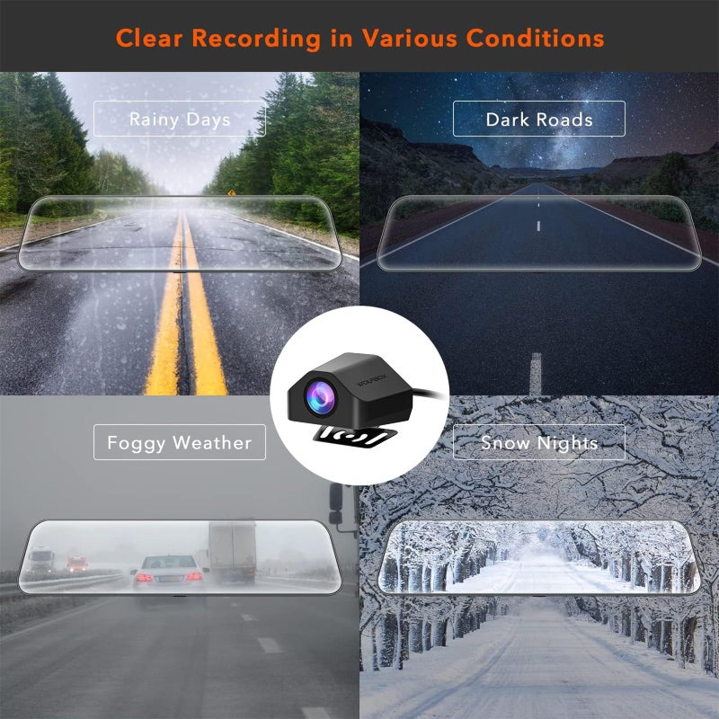 WOLFBOX Upgraded WDR Rear Camera for G840S / G840H / G930 / G850, 1080P Waterproof AHD Car Rear View Camera - Image 4