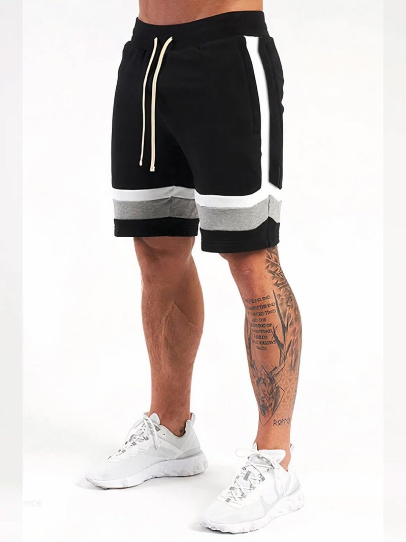 NOBERO Men's Black Bermuda Shorts with Drawstring - Image 5
