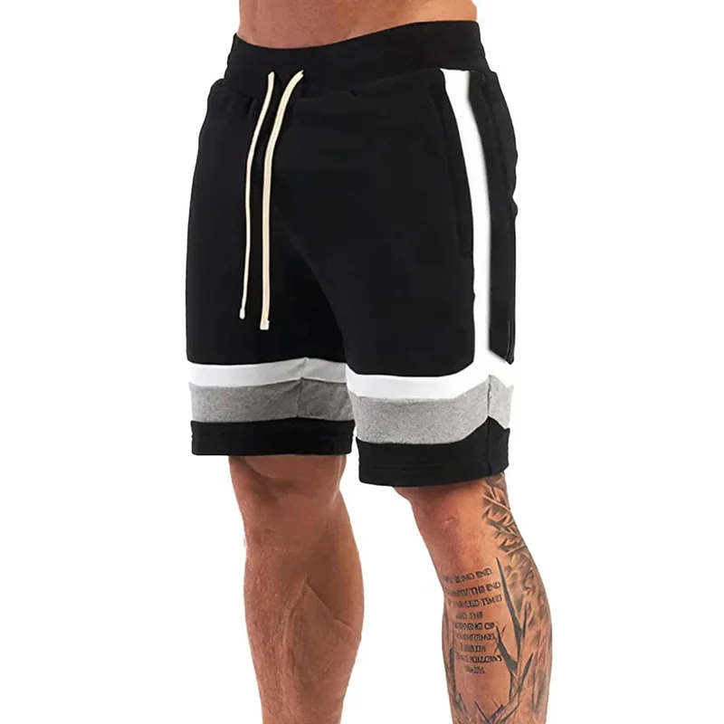 Nobero Men's Black Bermuda Shorts with Drawstring